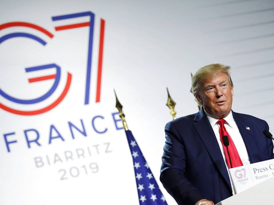 USA's præsident Trump ved et tidligere G7-møde | Foto: Carlos Barria/Reuters/Ritzau Scanpix