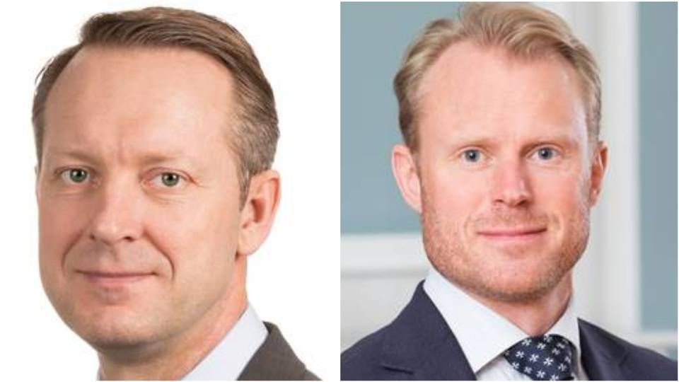 (left-right) Ulrik Holm Oxfeldt and Henrik Jonsson. They are leading the Nordic region for Columbia Threadneedle and Schroders, respectilly | Photo: PR / Columbia Threadneedle & Schroders