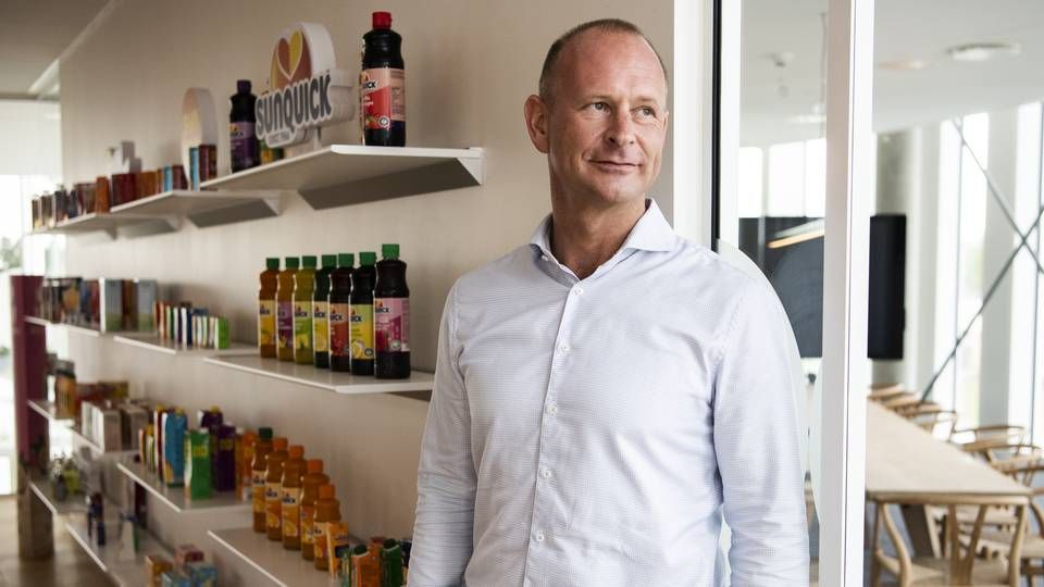 Søren Holm Jensen, topchefen for milliardkoncernen Co-Ro, forsøger at holde gang i produktionen og salget af blandt andet SunLolly og SunQuick. | Foto: Gregers Tycho/ERH