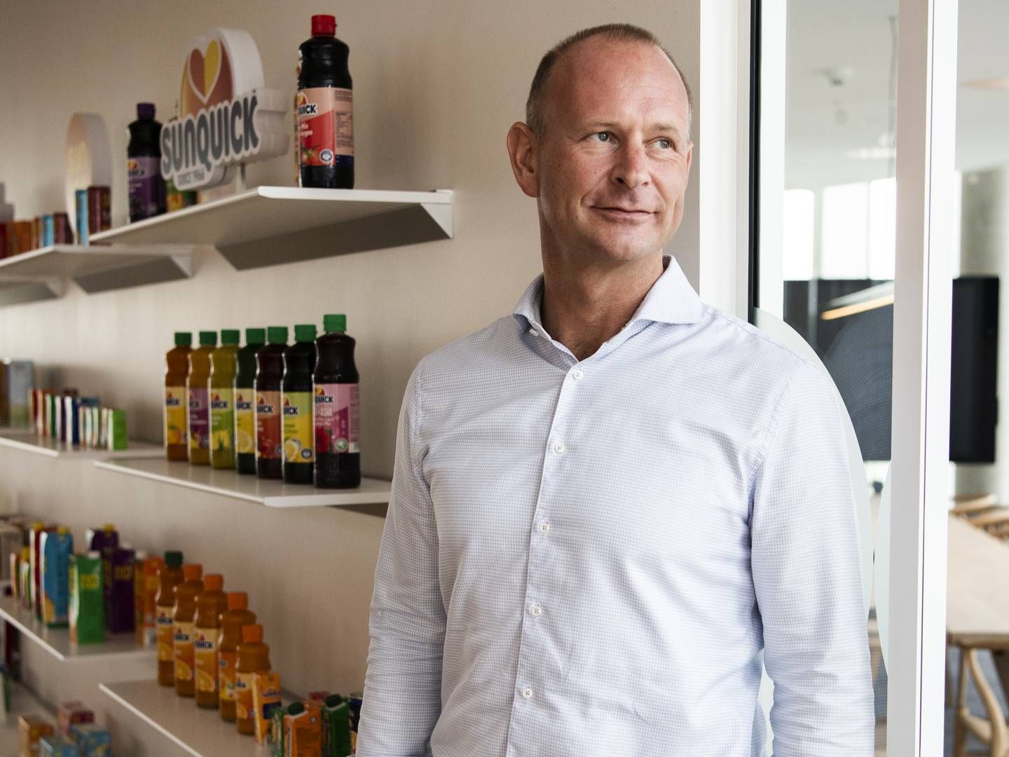 Søren Holm Jensen, topchefen for milliardkoncernen Co-Ro, forsøger at holde gang i produktionen og salget af blandt andet SunLolly og SunQuick. | Foto: Gregers Tycho/ERH