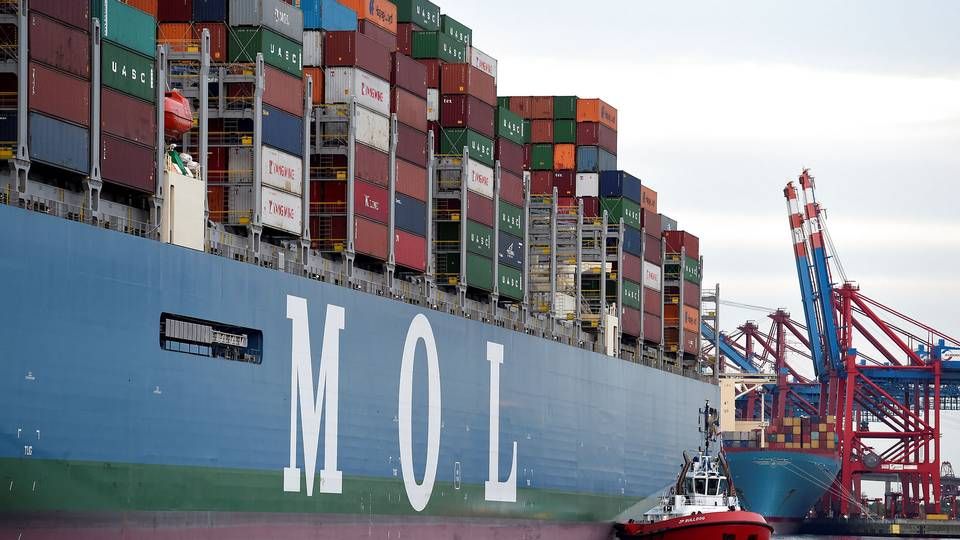 MOL er et af i alt tre japanske rederier, der står bag containerrederiet ONE. Billedet er fra 2017 og inden ONE-samarbejdet kom i luften. | Foto: Fabian Bimmer/Reuters/Ritzau Scanpix