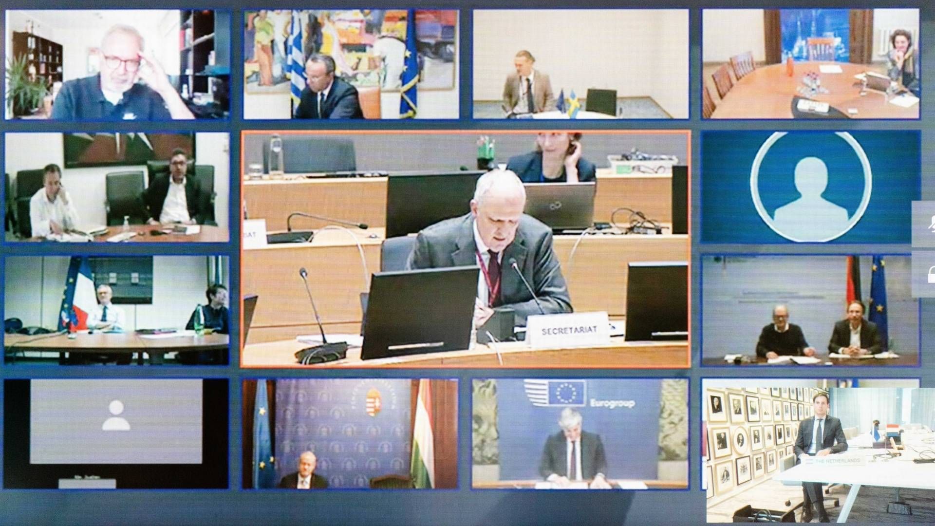 Videokonferenz der EU-Finanzminister | Foto: picture alliance / ANP