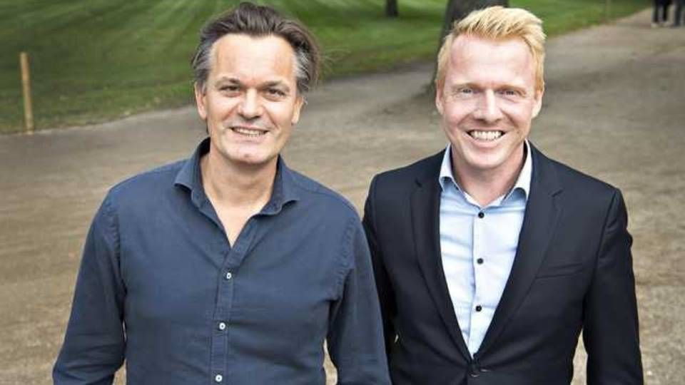 Direktør for Ulla Film, Lasse Handberg (tv) sammen med direktør for FST Growth, Morten Andersen. | Foto: Kim Rune