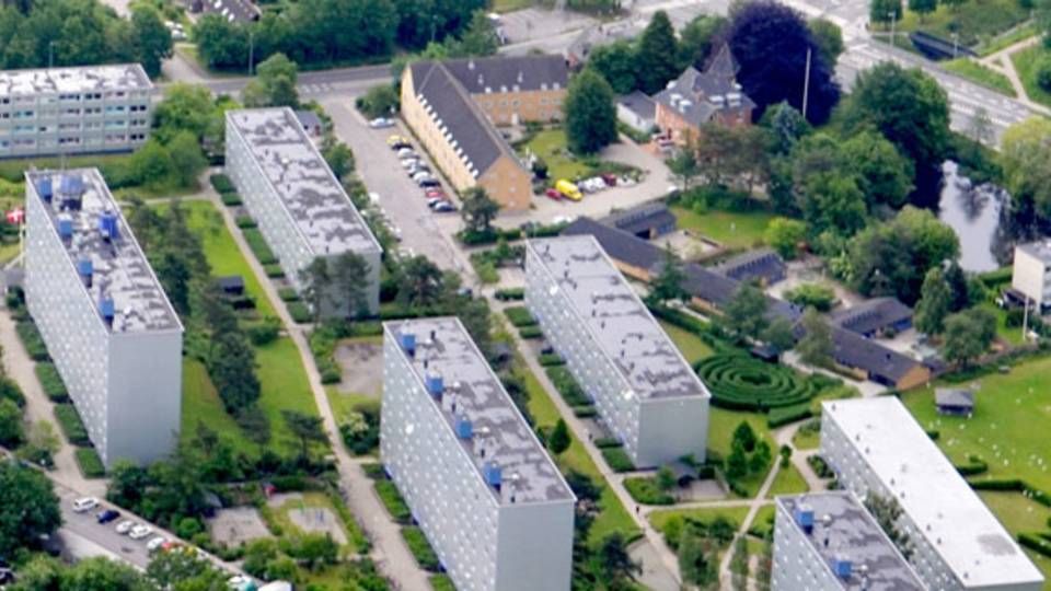 Ifølge Helsingør Kommunes fællesområdesekretariat så blev Nøjsomhed taget i brug i 1964. Projektet tæller i dag 464 boliger. | Foto: Områdesekretariatet i Helsingør Kommune