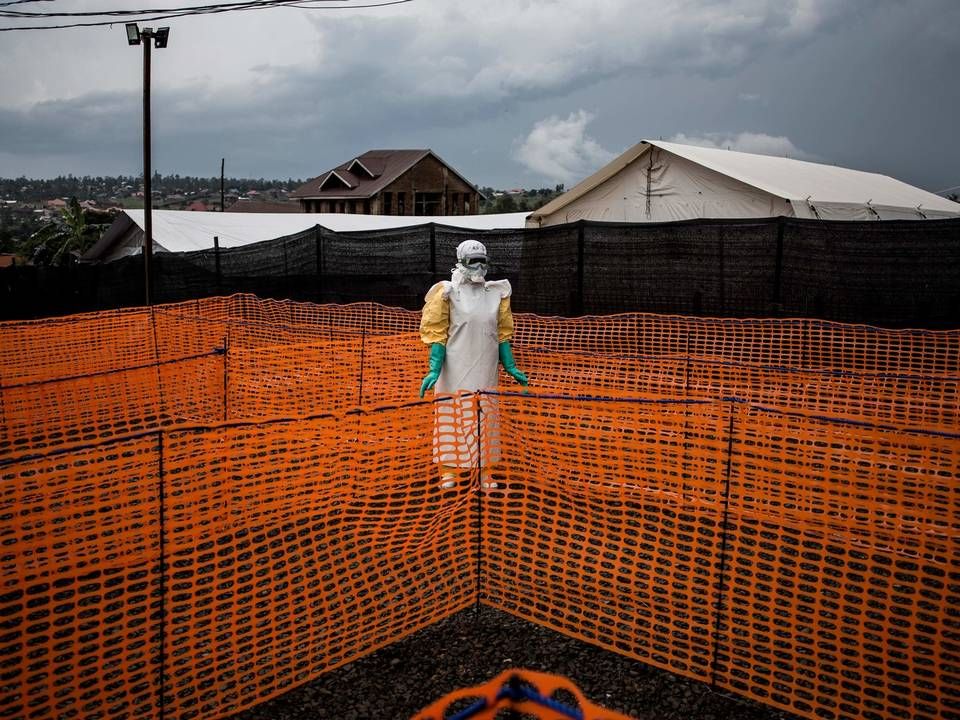 Et nyligt opblusset udbrud af ebola i Kongo giver øget håb for en hurtig godkendelse af en mere effektiv behandling mod sygdommen, som Regeneron kan have på vej. | Foto: JOHN WESSELS/AFP / AFP