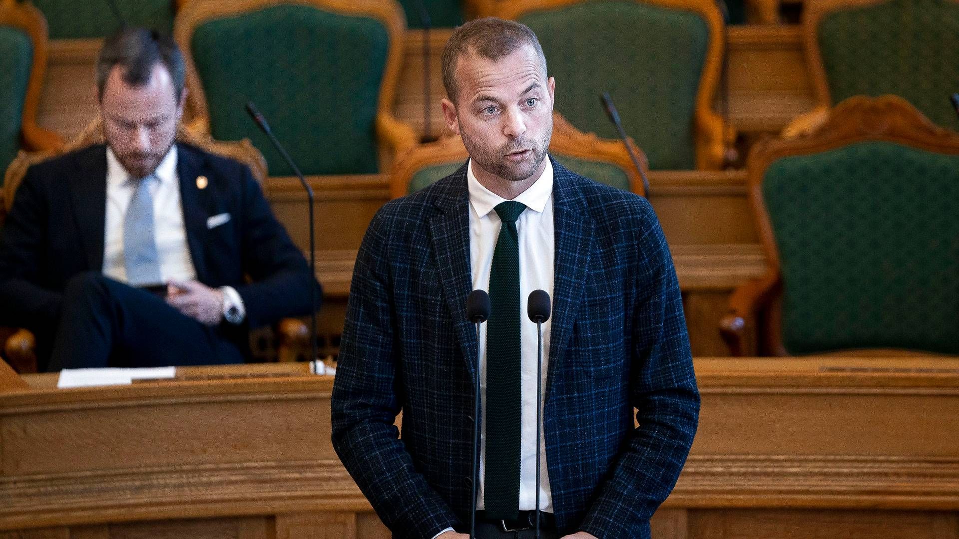 Morten Østergaard (R) kræver en klimaaftale med regeringen før sommer. | Foto: Liselotte Sabroe/Ritzau Scanpix