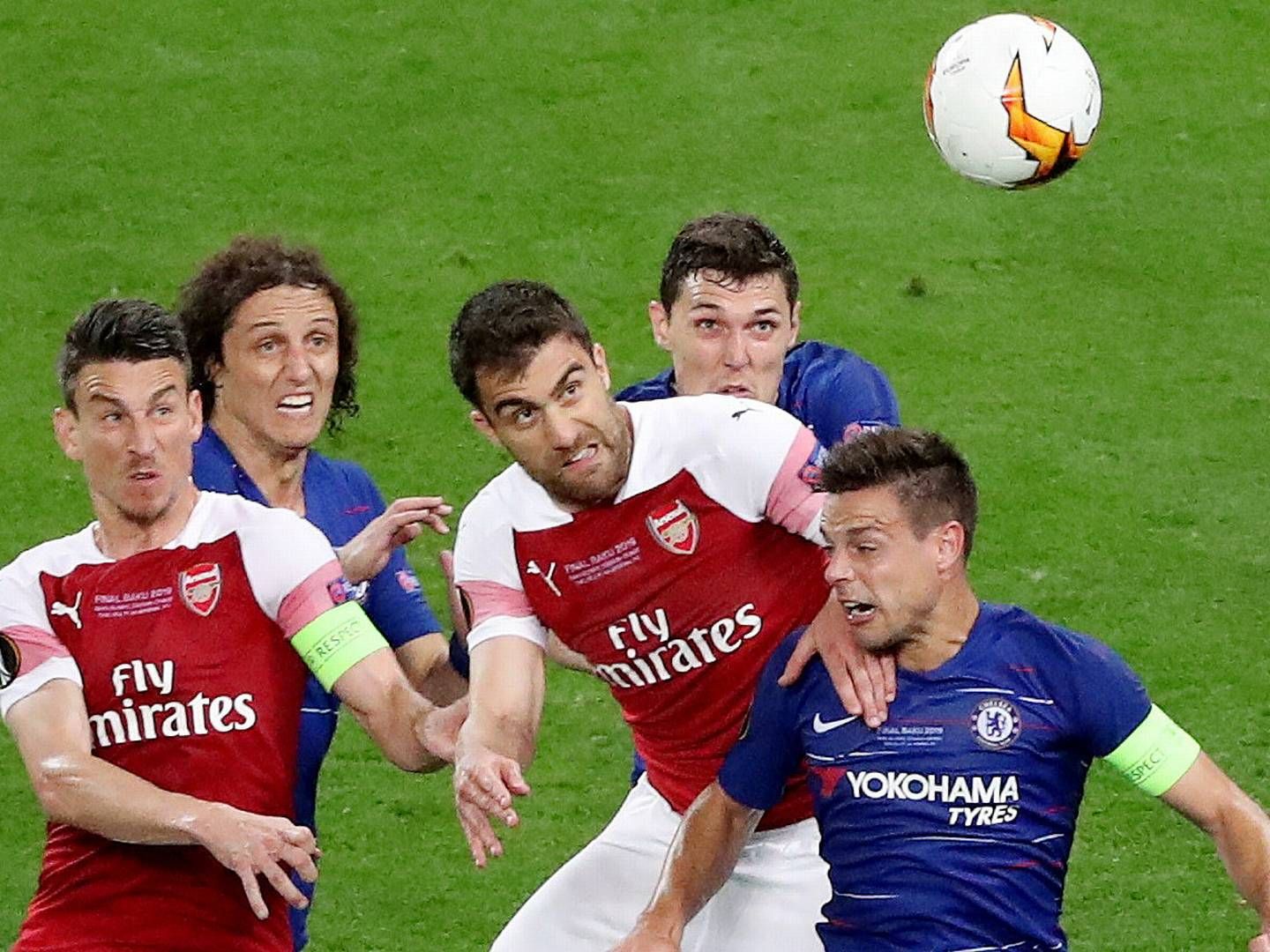 Billede fra sidste års Europa League-finale mellem Arsenal og Chelsea. | Foto: Anton Vaganov/Reuters/Ritzau Scanpix
