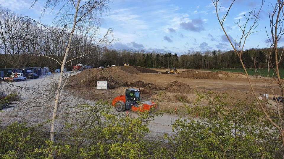 Byggepladsen ved varmelagret. | Foto: PR / Høje Taastrup Fjernvarme