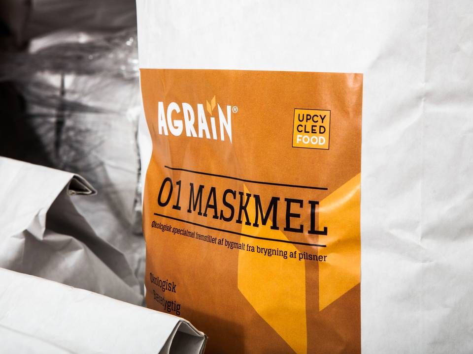 Maskmel fra Agrain er blandt de produkter, som man kan finde i Irmas hjælpepakker. | Foto: Lars Andreas Kristiansen / PR Agrain