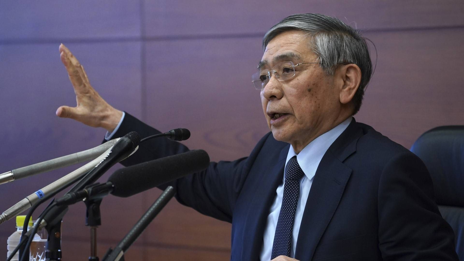 Haruhiko Kuroda, Chef der japanischen Notenbank | Foto: picture alliance / AP Photo