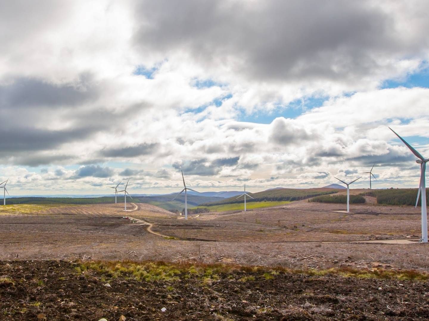 Vattenfall har allerede en væsentlig tilstedeværelse i Skotland. Her ses Clashindarroch vindpark. | Foto: Vattenfall