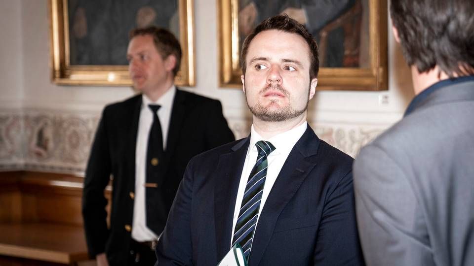 Erhvervsminister Simon Kollerup (S) har været i samråd for at forklare sin kritik af Danske Banks stramning af krav til boligkøbere. | Foto: Niels Christian Vilmann/Ritzau Scanpix