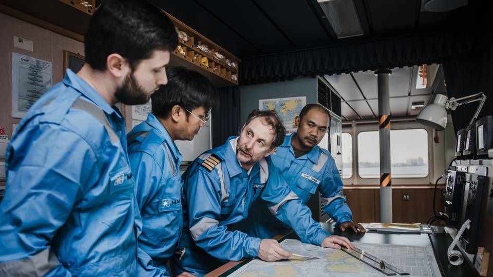 Arkivfoto. Besætningen på billedet er ikke strandet. | Foto: PR / Maersk Tankers