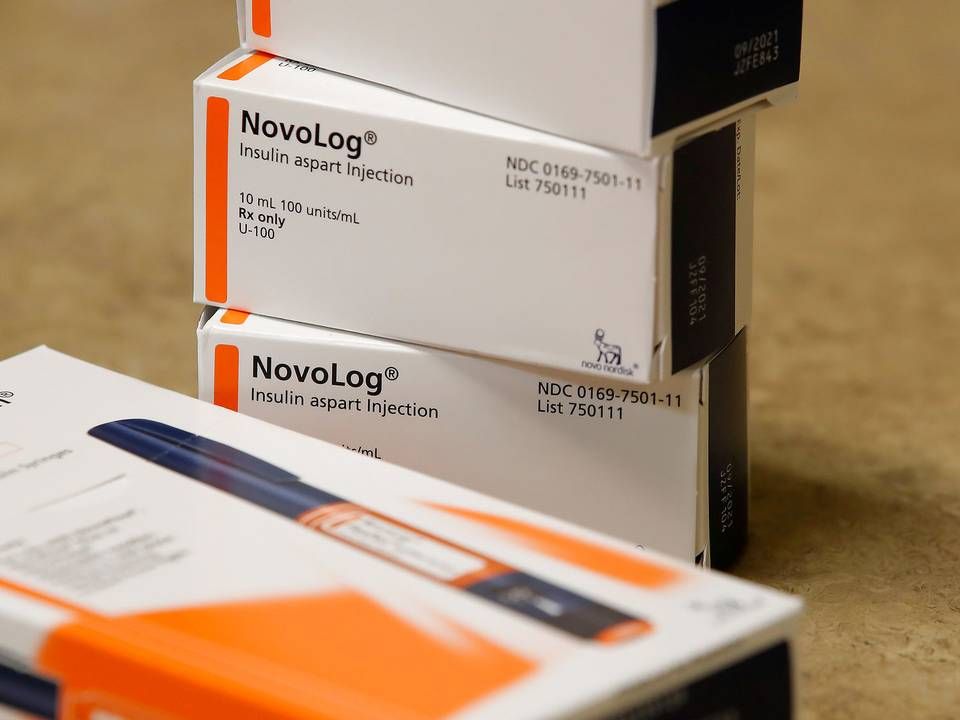 Novo Nordisks insulin aspart er kendt som Novorapid i Europa og Novolog i USA. | Foto: George Frey / Reuters / Ritzau Scanpix