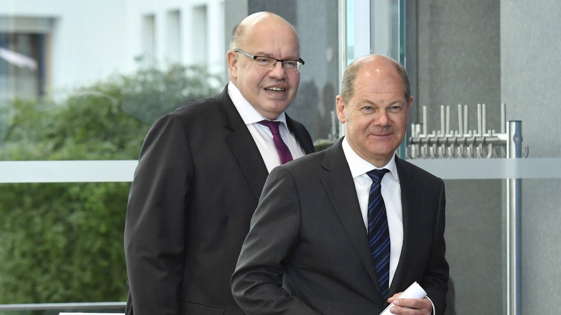 Bundeswirtschaftsminister Peter Altmeier und Bundesfinanzminister Olaf Scholz | Foto: picture alliance/John Macdougall/AFP POOL/dpa