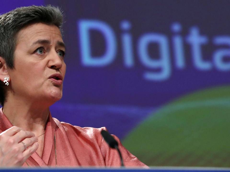 Den danske EU-kommissær, Margrethe Vestager, står i spidsen for et nyt, stort stykke digital lovgivning. | Foto: Yves Herman/Reuters/Ritzau Scanpix