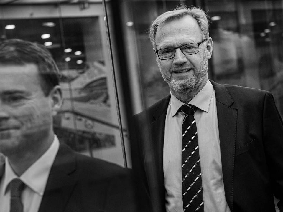 Anders Dam th. ordførerende direktør i Jyske Bank. | Foto: Casper Dalhoff/Ritzau Scanpix