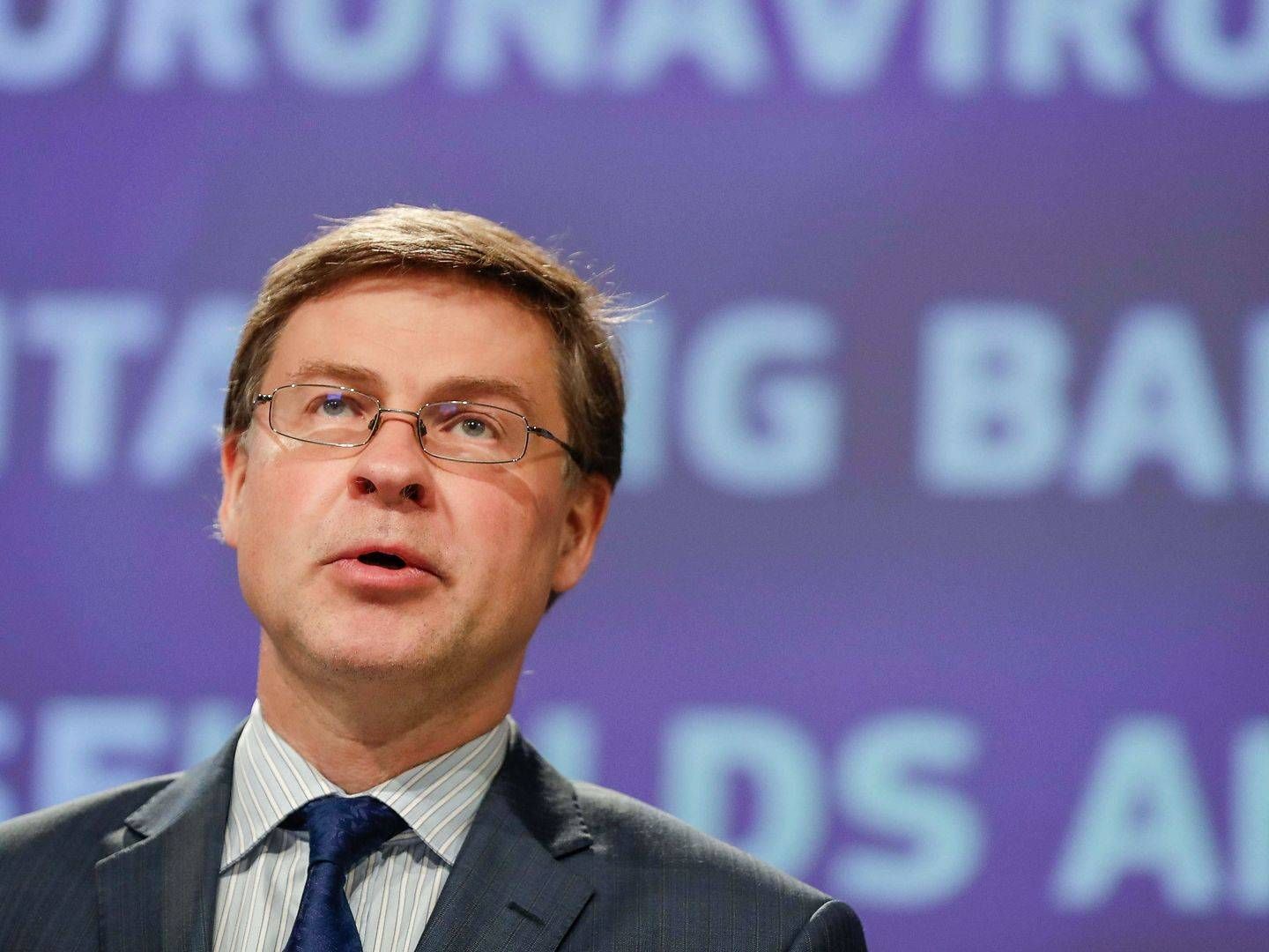 Valdis Dombrovskis | Foto: Stephanie Lecocq/AFP/Ritzau Scanpix