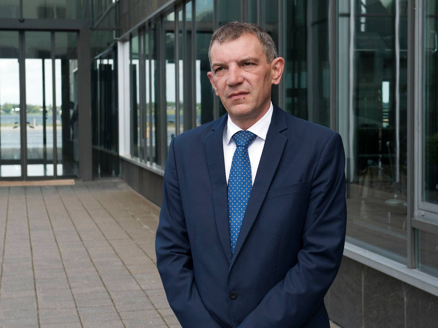 Sparekassen Sjælland-Fyns adm. direktør Lars Petersson tror på, at den kommunale udligningsreform vil komme hans kunder til gode. | Foto: Kenneth Lysbjerg Koustrup/Jyllands-Posten/Ritzau Scanpix