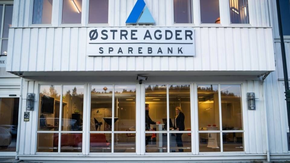 Østre Agder Sparebank merker, som alle andre banker, av koronakrisen. | Foto: Østre Agder Sparebank