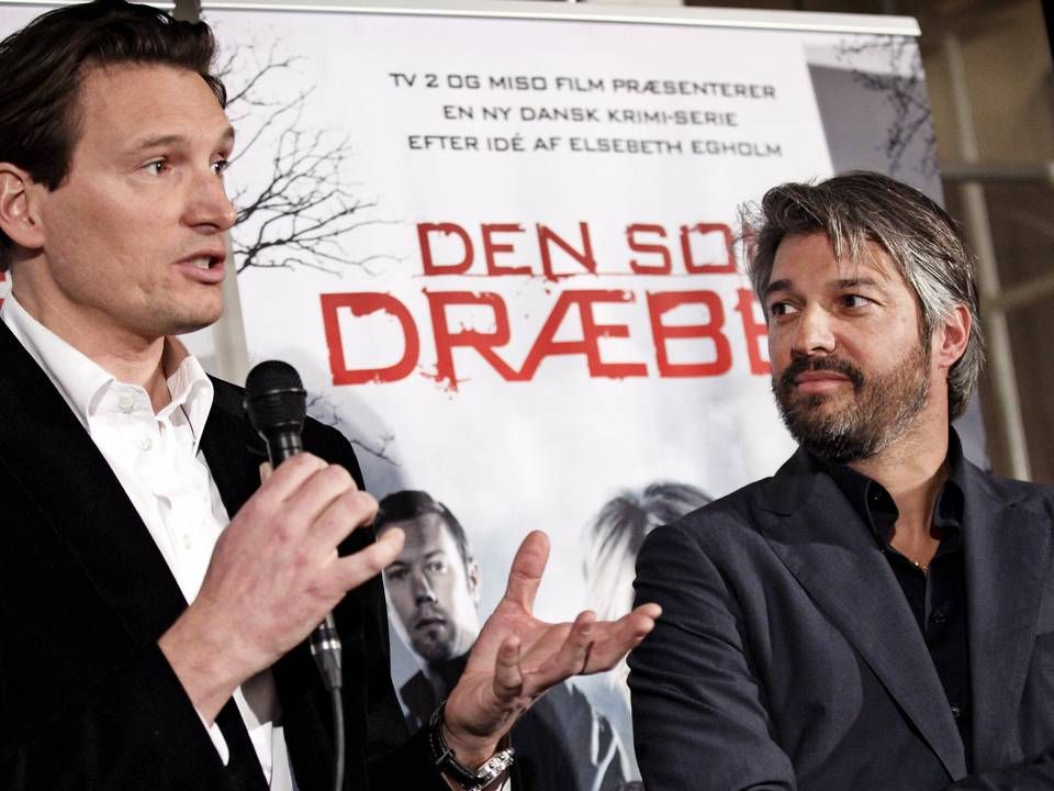 Adm. direktør for Miso Film, Peter Bose, til højre, har sat optagelser til tv-serien "Den som dræber" på pause som følge af corona. | Foto: Jens Dresling/Politiken
