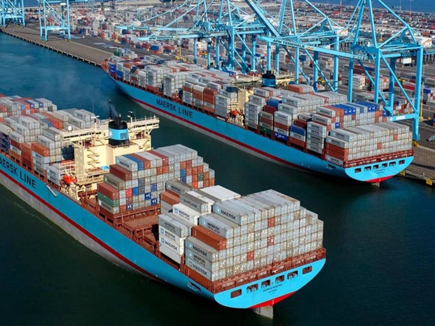 Maersk-gruppens havneselskab APM Terminals har oplevet et stort fald i mængderne i Los Angeles, som er et knudepunkt for USA's handel med Kina. | Foto: PR / APM Terminals