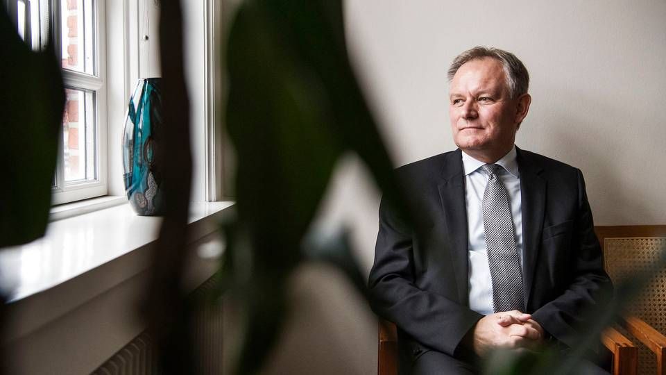 Vestjysk Banks øverste direktør, Jan Ulsø Madsen, mener, at svinebønderne har fulgt bankens råd. | Foto: Tycho Gregers/Ritzau Scanpix