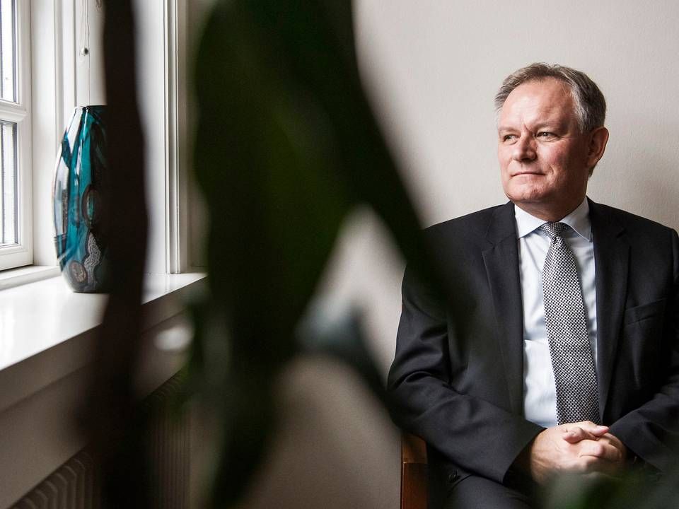 Vestjysk Banks øverste direktør, Jan Ulsø Madsen, mener, at svinebønderne har fulgt bankens råd. | Foto: Tycho Gregers/Ritzau Scanpix