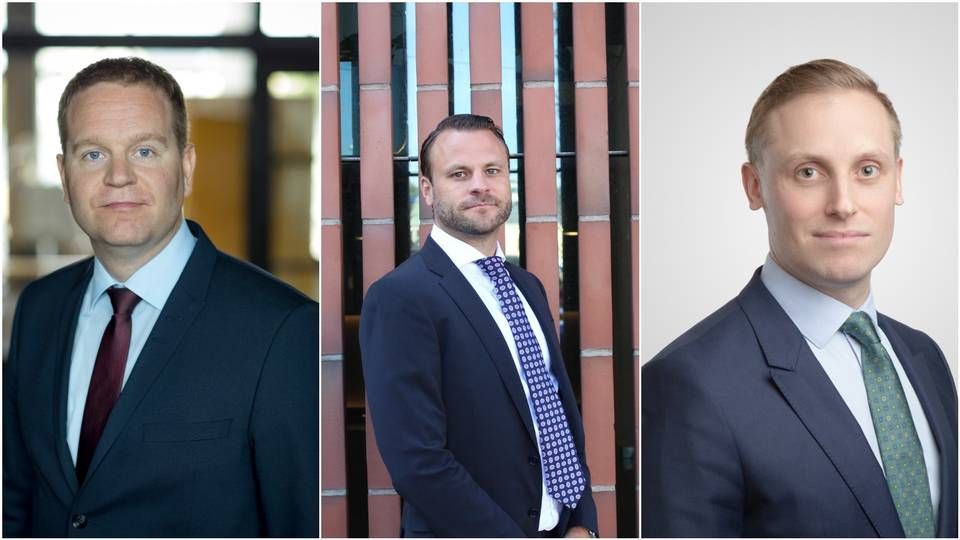 (left-right) Jussi Tanninen, head of alternatives, Claes Siegfrids, head of institutional clients and Alexander Gallotti, head of loan strategy | Photo: PR / Mandatum Life