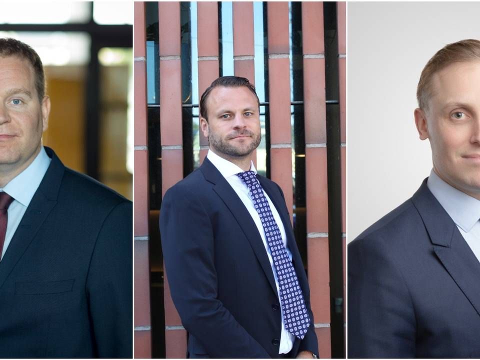 (left-right) Jussi Tanninen, head of alternatives, Claes Siegfrids, head of institutional clients and Alexander Gallotti, head of loan strategy | Photo: PR / Mandatum Life