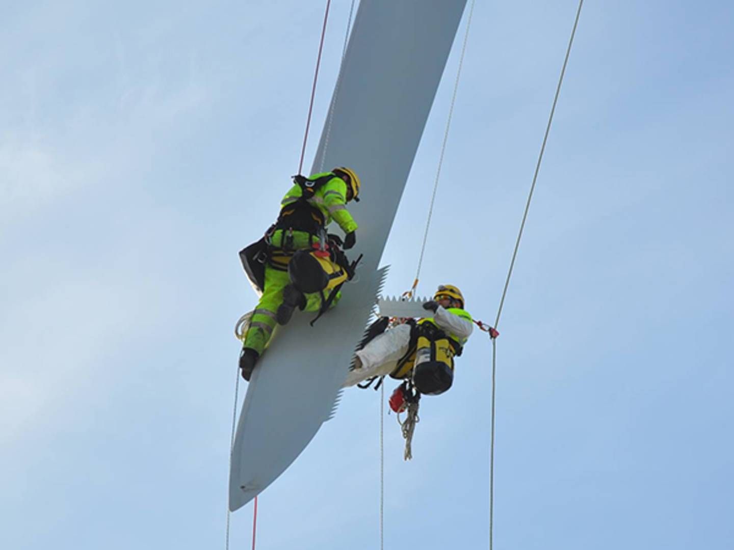 Engelske GEV Wind Power er blandt de virksomheder, der skal fikse Vattenfalls møllevinger. | Foto: GEV Wind Power