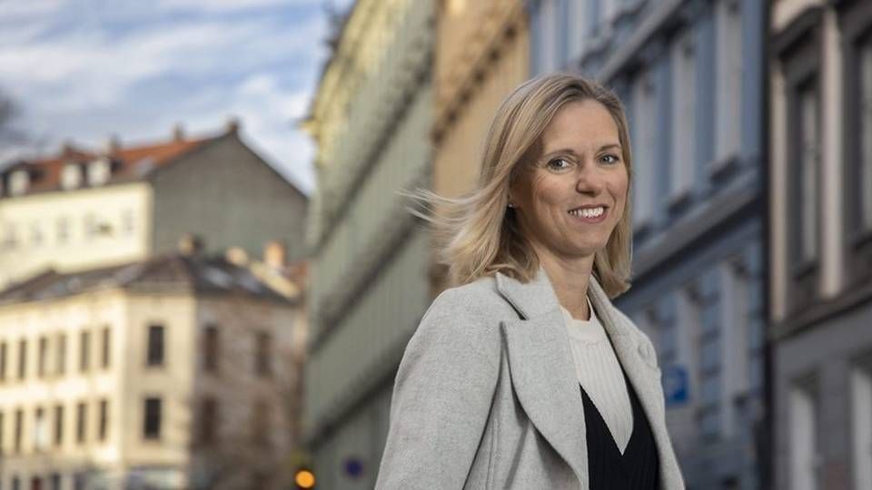 Marianne Gjertsen Ebbesen, konserndirektør for bank og eiendomsmegling i Obos-banken, er fornøyd med resultatene for 2020.