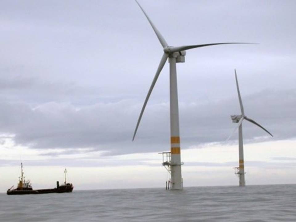 Aging Arklow Bank, originally developed by Enron, is Ireland's only existing offshore wind farm. | Photo: NREL