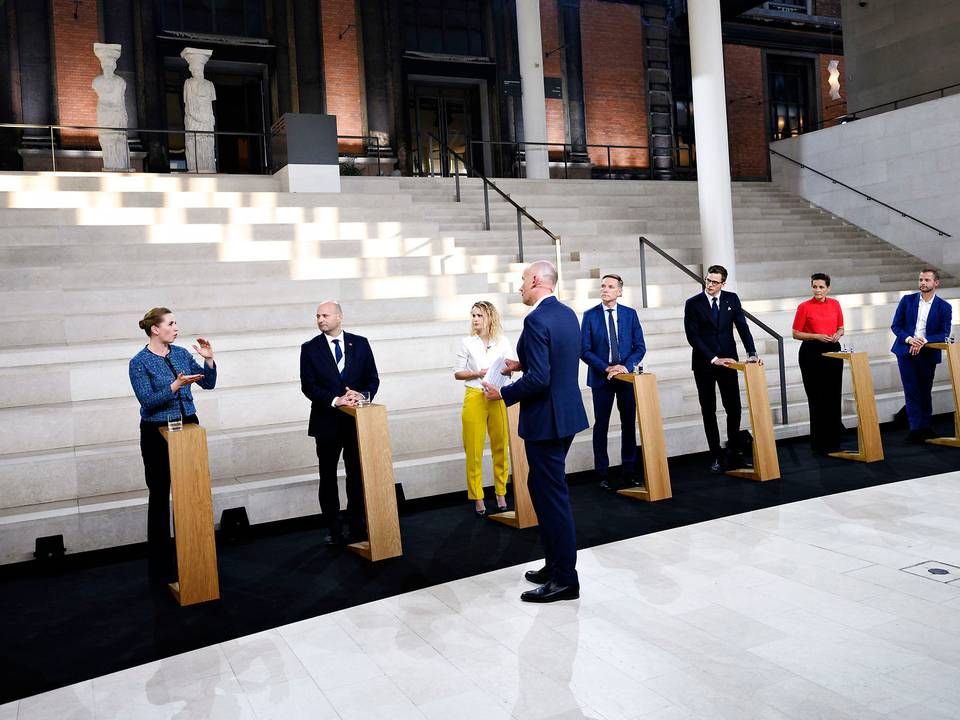 Lederne af Folketingets ti partier var i sidste uge samlet til debat på Statens Museum for Kunst. | Foto: Philip Davali/Ritzau Scanpix
