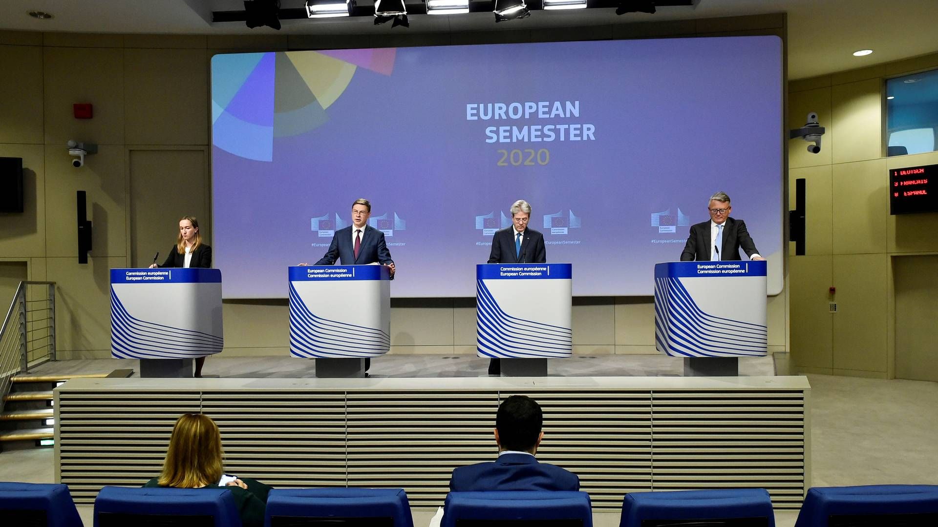 I ny rapport peger EU-kommissionen blandt andet på, at bagmandspolitiets hvidvasksekretariat har fået flere muskler. | Foto: POOL/REUTERS / X80003