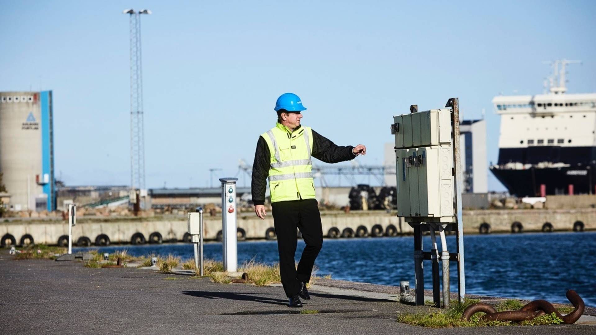 Direktøren på Rønne Havn, Thomas Bendtsen, mener at det er naturligt, at regeringen peger på Bornholm til at drive en kommende energiø. | Foto: Pelle Rink, Rønne Havn