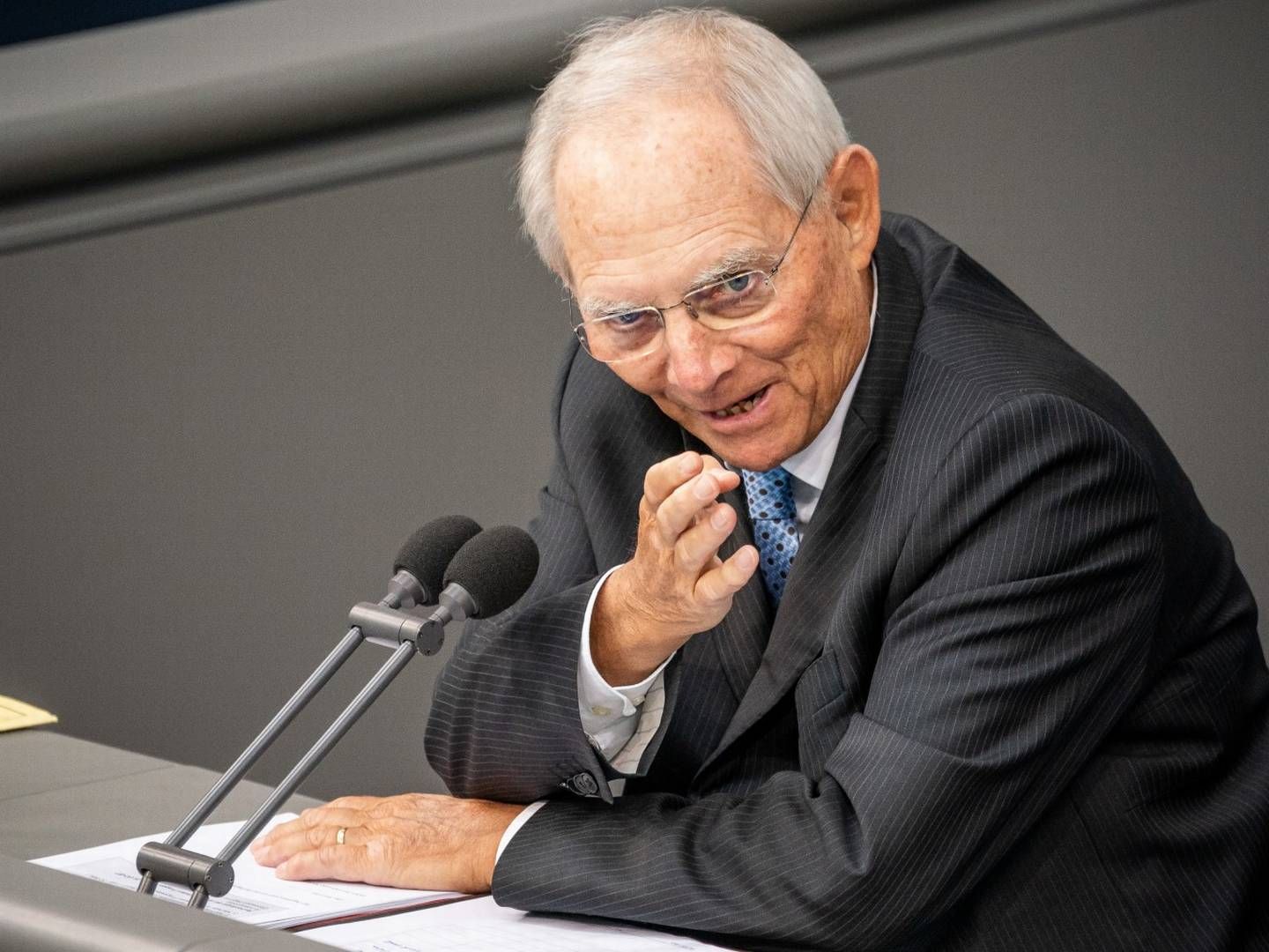 Bundestagspräsident Wolfgang Schäuble (CDU). | Foto: picture alliance/Michael Kappeler/dpa