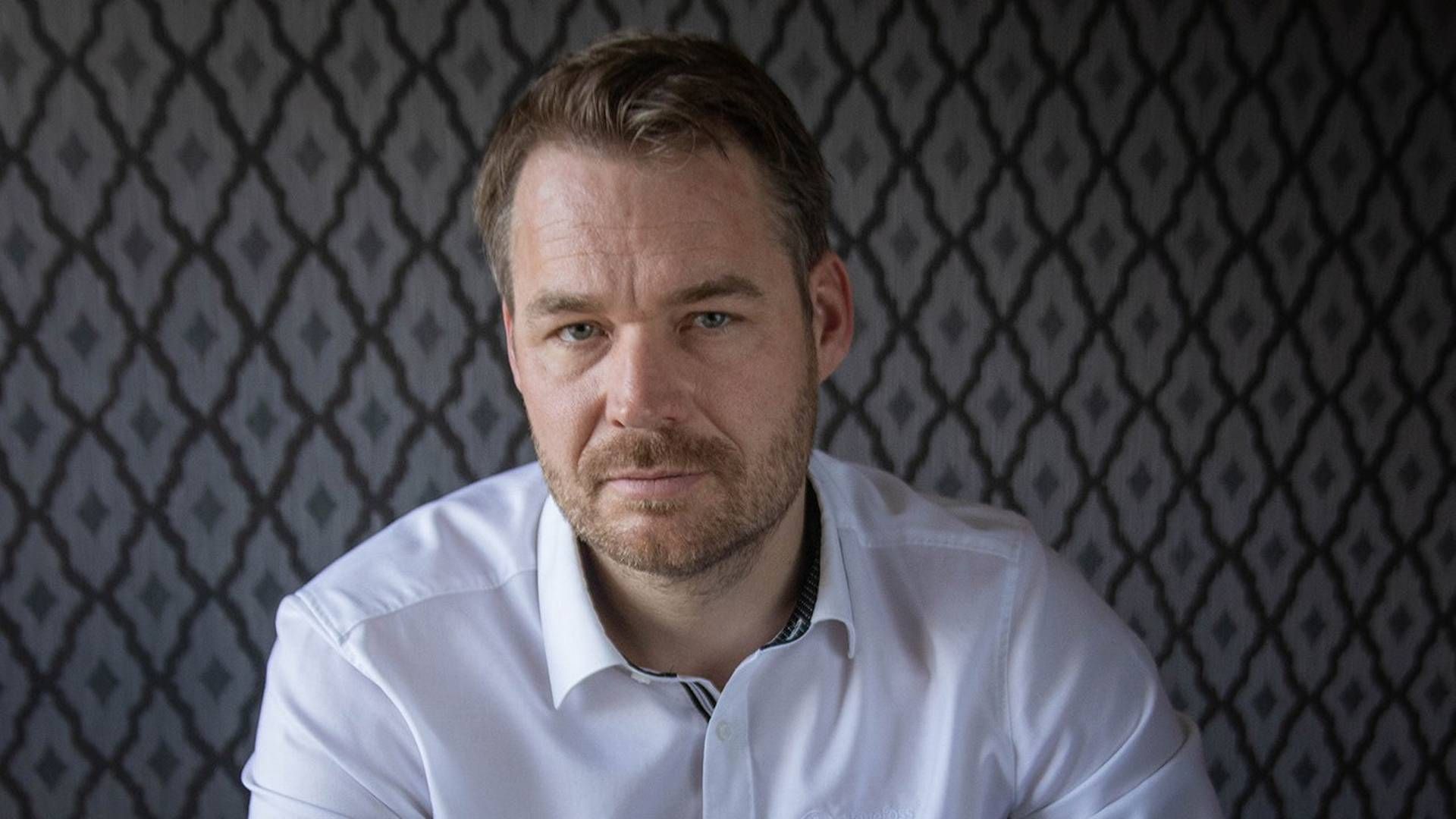 Viseadministrerende banksjef Torgeir Nøkleby i Skue Sparebank er veldig fornøyd med bankens tall etter fusjonen fra i fjor høst. | Foto: Foto: Per Anders Bjørklund/Hønefoss Sparebank