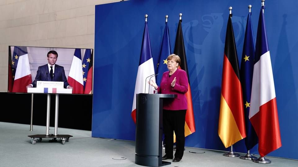 Angela Merkel und Emmanuel Macron bei einer Pressekonferenz | Foto: picture alliance/Kay Nietfeld/dpa-Pool/dpa