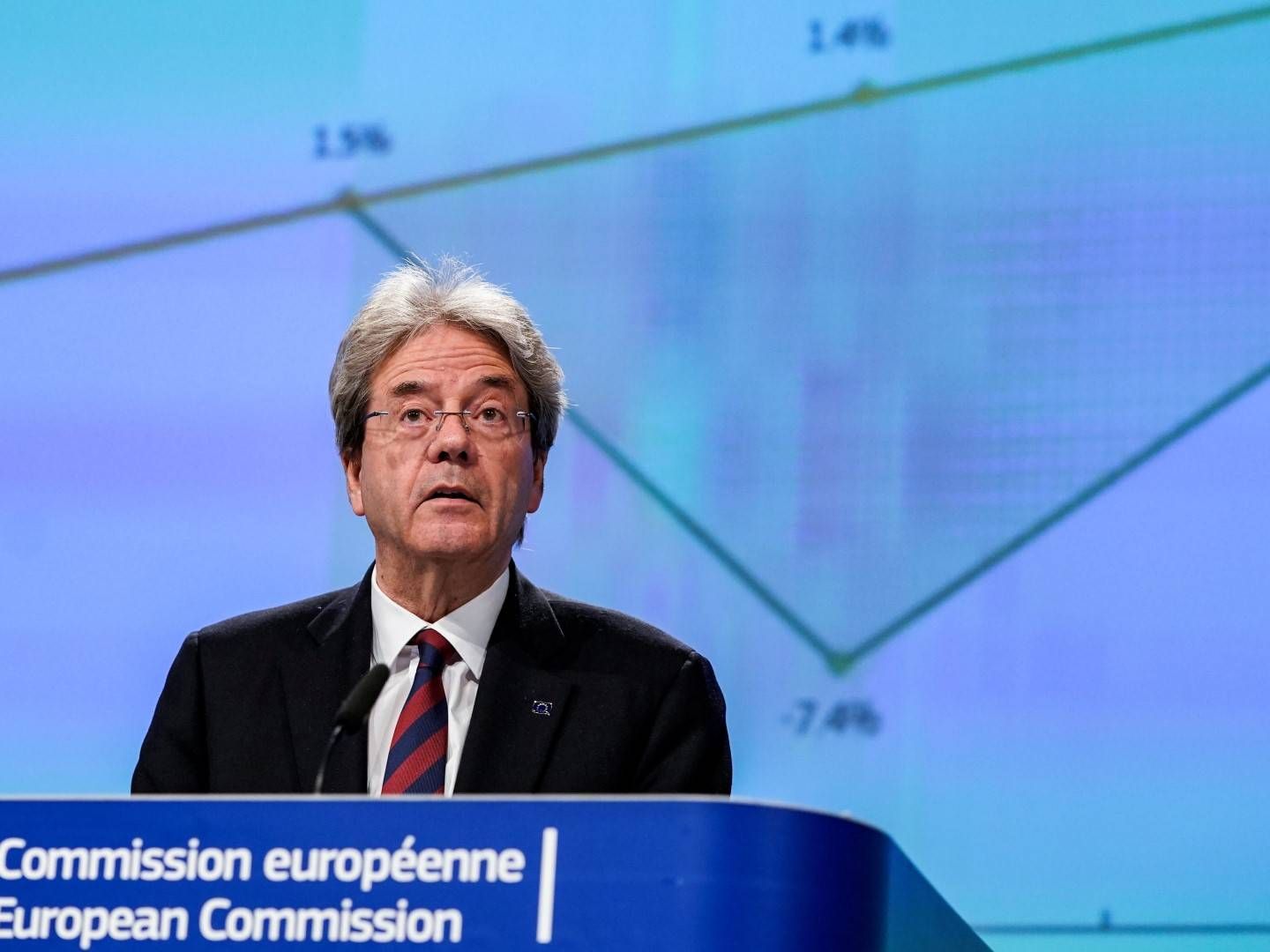 – Dette er et vendepunkt for Europa i den krisen vi er stilt overfor, mener Paolo Gentiloni. | Foto: Kenzo Tribouillard/AP
