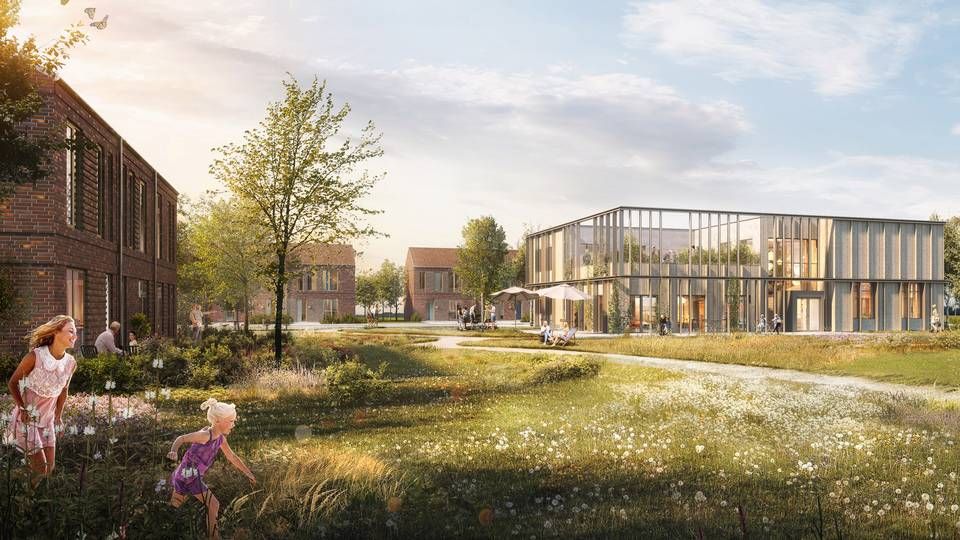 Plushusene er et bofællesskabskoncept målrettet ældre og børnefamilier. Projektet ved Aarhus kommer til at indeholde rækkehuse, punkthuse og generationshuse. | Foto: PR / Årstiderne Arkitekter