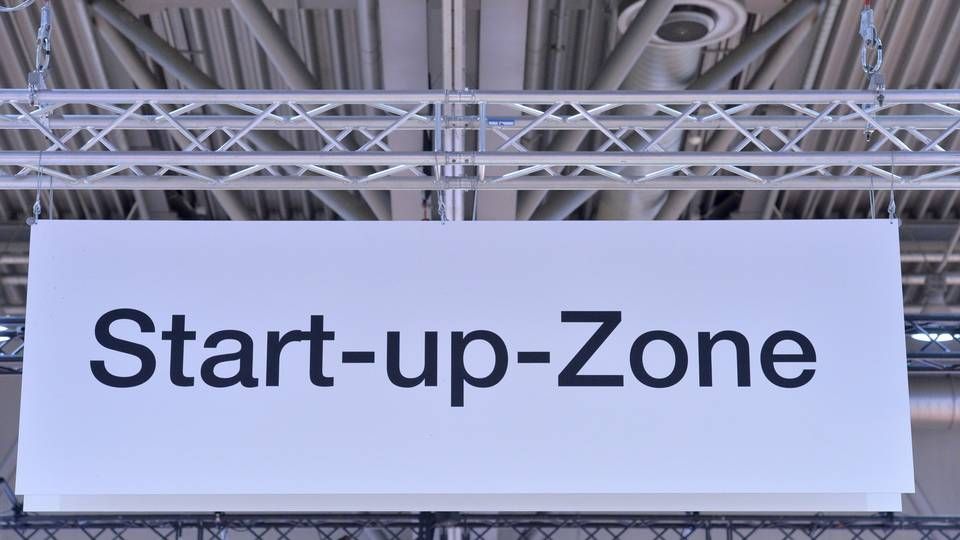 Hinweisschild auf eine Start-up-Zone in der Leipziger Messe | Foto: picture-Alliance Volkmar Heinz