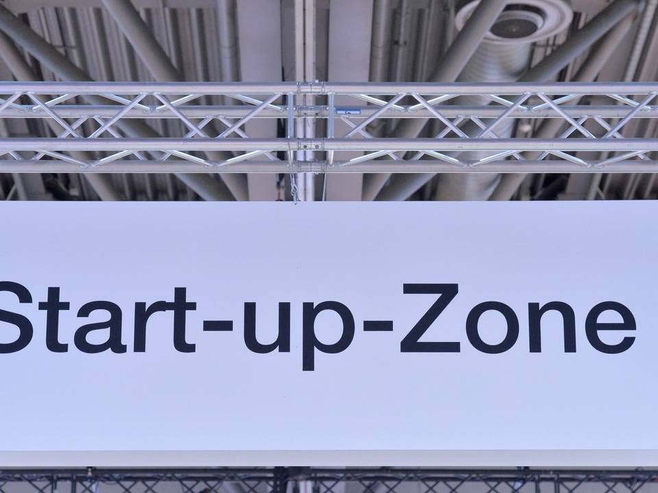Hinweisschild auf eine Start-up-Zone in der Leipziger Messe | Foto: picture-Alliance Volkmar Heinz