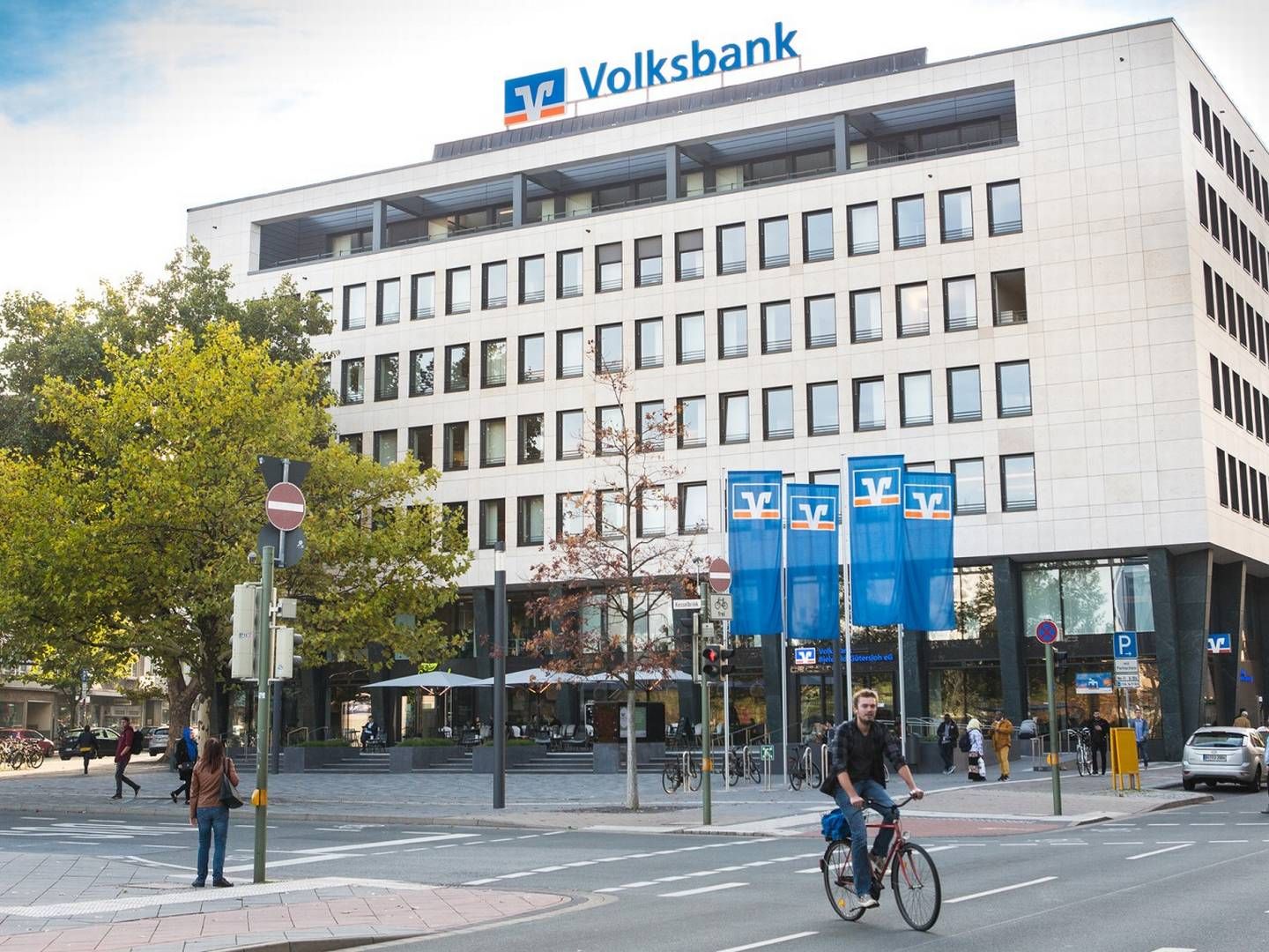 Die Bielefelder Zentrale der Volksbank Bielefeld-Gütersloh. In Gütersloh gibt es eine weitere Zentrale. | Foto: Volksbank Bielefeld-Gütersloh