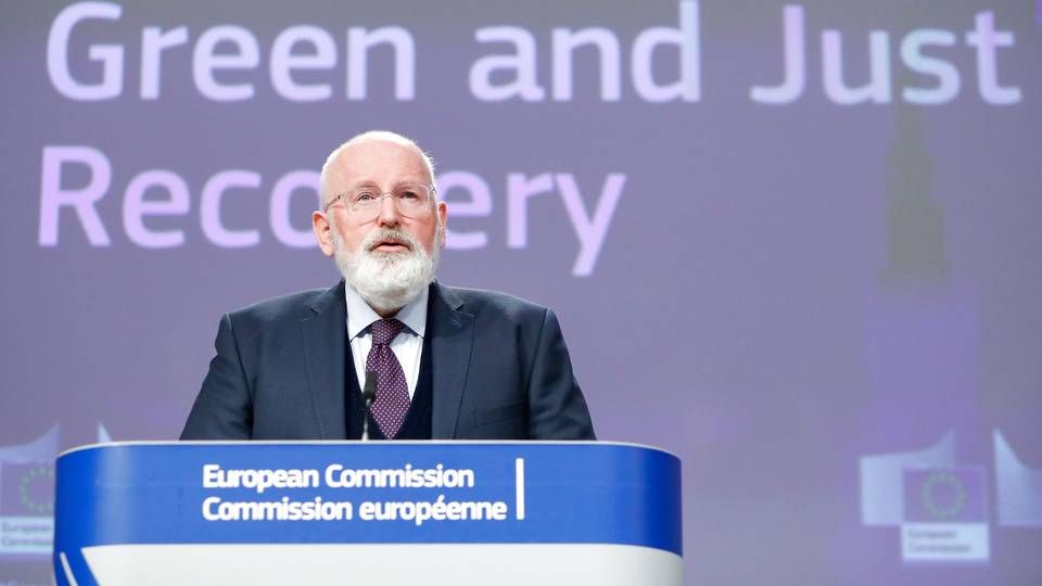 EU-Kommissionens næstformand, Frans Timmermans, foreslår en renoveringsbølge af Europas bygninger. | Foto: Reuters / Ritzau Scanpix