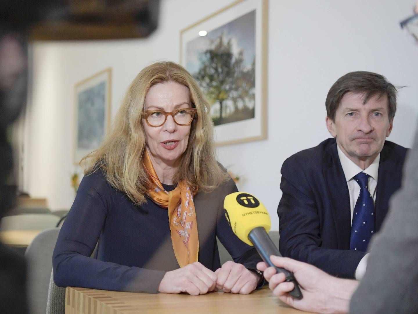 I mars 2019 var Birgitte Bonnesen fortsatt konsernsjef for Swedbank og Lars Idermark fortsatt styreleder. Når er begge sparket. | Foto: Janerik Henriksson/TT/NTB Scanpix
