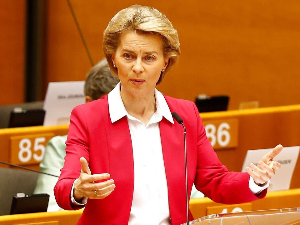 EU-Kommissionens formand, Ursula von der Leyen, fremlagde sin store genopretningsplan onsdag. | Foto: Johanna Geron/Reuters/Ritzau Scanpix