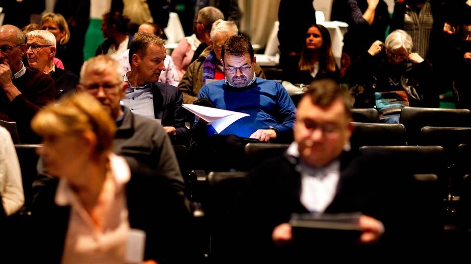 Sidste år blev der afholdt flere borgermøder for at informere danskerne om Baltic Pipe-projektet. Billedet er fra et møde i Middelfart. | Foto: Finn Frandsen/Ritzau Scanpix