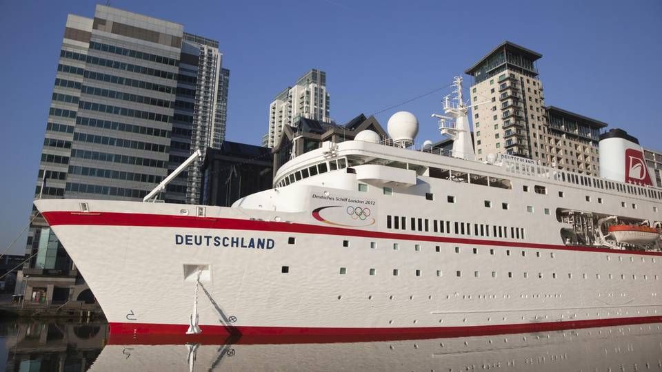 Auch ein Thema für Scope: Kreuzfahrtschiff MS Deutschland (hier vor Anker im West India Dock in Canary Wharf) | Foto: picture alliance/imageBROKER