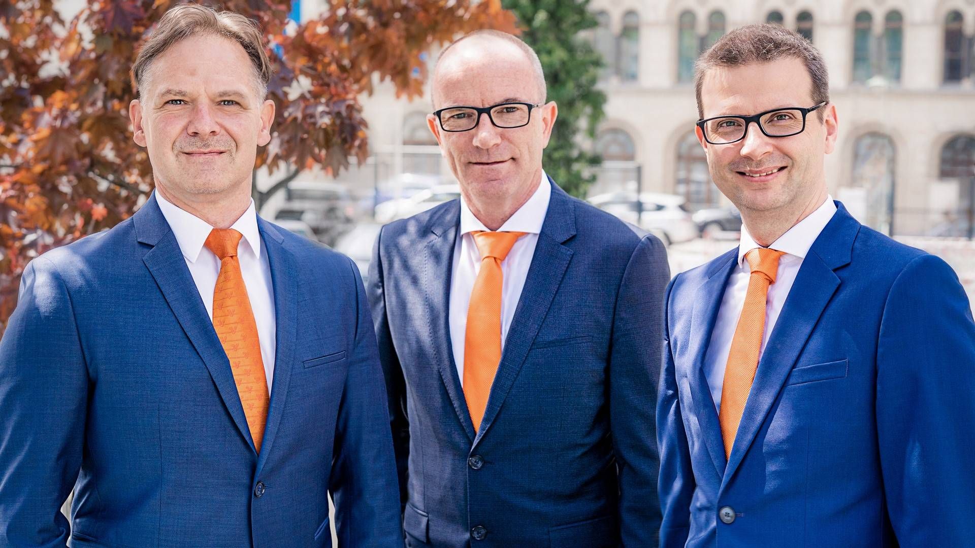 Vorstand der Volksbank Halle v.l.n.r.: Jan Röder, Thomas Kaul, Sascha Gläßer | Foto: Volksbank Halle